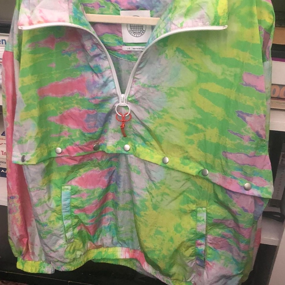Urban Outfitters Tie Dye Anorak Jacket